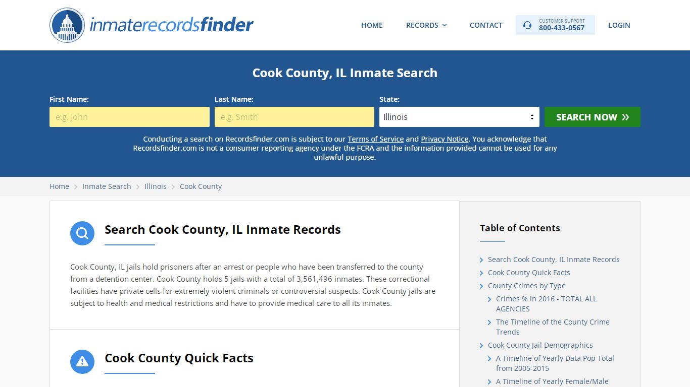 Cook County, IL Inmate Lookup & Jail Records Online